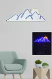 Koristeellinen muovinen LED-valaistus, sininen keltainen, 21 x 62 x 2 cm, joustava, kestävä, helppo asentaa - Taulut ja kehykset - 8683342965651 - 5