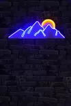 Koristeellinen muovinen LED-valaistus, sininen keltainen, 21 x 62 x 2 cm, joustava, kestävä, helppo asentaa - Taulut ja kehykset - 8683342965651 - 4