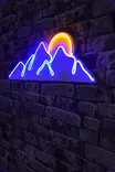 Koristeellinen muovinen LED-valaistus, sininen keltainen, 21 x 62 x 2 cm, joustava, kestävä, helppo asentaa - Taulut ja kehykset - 8683342965651 - 3