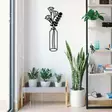 Koristeellinen Musta Metalliseinäkoriste 24x60 cm - Tyylikäs ja Kestävä Sisustuselementti - Koristeet, koriste-esineet - 8682870853881 - 4