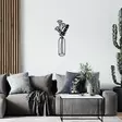 Koristeellinen Musta Metalliseinäkoriste 24x60 cm - Tyylikäs ja Kestävä Sisustuselementti - Koristeet, koriste-esineet - 8682870853881 - 3