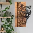 Koristeellinen Puinen Seinäkoriste, Musta Pähkinä, 100% Metalli, 37 x 57,5 cm, Tyylikäs Sisustuselementti - Koristeet, koriste-esineet - 8683743680481 - 2