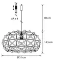 Koristelamppu Agni 31 cm - Valokoristeet ja valohahmot - 6435200312761 - 3