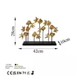 Kultainen Koriste-esine - 100% Polyesteri, 42x28x10 cm, Tyylikäs Sisustuselementti Kodin ja Toimiston Eleganssiin - Koristeet, koriste-esineet - 8684282136101 - 8
