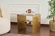 Kultainen Metallinen Sivupöytä - 100% Metalli, 45x56x52 cm, Ylellinen ja Kestävä Huonekalu Kodin Sisustukseen - Sivu- ja apupöydät - 8684283715091 - 2