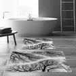 Kylpyhuonematto Setti 2 kpl - Monivärinen, 100% Polyesteri, 850 gr/m², Koko 50x60 cm ja 60x100 cm, Konepestävä - Kylpyhuonematot ja kosteantilan matot - 8683342420471 - 2