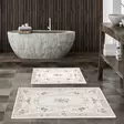 Kylpyhuonematto Setti 2 kpl - Monivärinen, 100% Polyesteri, 850 gr/m², Koko 50x60 cm ja 60x100 cm, Konepestävä - Kylpyhuonematot ja kosteantilan matot - 8683342420501 - 2