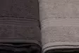 Kylpypyyhesetti (4 kpl), valkoinenharmaatummanharmaamusta, 70 x 140 cm, pehmeä, kestävä, ylellinen - Pyyhkeet ja kylpytakit - 8681181633571 - 4