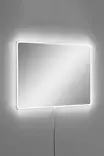 LED-valaistu Peili, Valkoinen, Särkymätön, 40x60 cm, 5 mm, Akryyli MDF-taustalla, 12V Neon, 1 Paketti - Peilit - 8684282469001 - 3