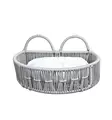 Lemmikkisänky 100% Metallia, Kermanvärinen, 51x33x27 cm - Tyylikäs ja Kestävä Huonekalu Lemmikillesi - Kissan pedit - 8683742109921 - 1