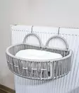 Lemmikkisänky 100% Metallia, Kermanvärinen, 51x33x27 cm - Tyylikäs ja Kestävä Huonekalu Lemmikillesi - Kissan pedit - 8683742109921 - 2