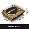 Levysoitin, jossa Bluetooth®, USB MP3-kooderi, kaiuttimet Wood - Levysoittimet ja neulat - 8711902066231 - 56
