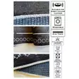 Matto (100 x 100), valkoinen, 100 x 100 cm, kestävä, helppohoitoinen - Suuret ja keskikokoiset matot - 8683743501021 - 1