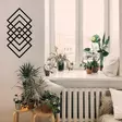 Metallinen Seinäkoriste Musta 30x60 cm - Tyylikäs ja Kestävä Sisustuselementti Kaikille Huoneille - Koristeet, koriste-esineet - 8682870853591 - 3