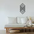 Metallinen Seinäkoriste Musta 30x60 cm - Tyylikäs ja Kestävä Sisustuselementti Kaikille Huoneille - Koristeet, koriste-esineet - 8682870853591 - 4