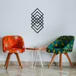 Metallinen Seinäkoriste Musta 30x60 cm - Tyylikäs ja Kestävä Sisustuselementti Kaikille Huoneille - Koristeet, koriste-esineet - 8682870853591 - 2