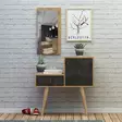 Moderni Hall Standi: Tyylikäs ja Kestävä Säilytysratkaisu Peilillä ja Kengätsäilytyksellä, Tammi Tummanharmaa, 80x80x40 cm - Eteiskaapit - 8681875179101 - 2