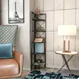 Moderni ja Teollinen Kirjahylly - Musta, 100% Melamiinipinnoitettu Lastulevy, 18mm, 30,5x33x160cm, Kestävä ja Tyylikäs - Kirjahyllyt - 8683743117161 - 3