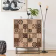 Monikäyttöinen Kaappi - Atlantic Pine Musta Ruskea - 100% Melamiinipinnoitettu - 93x115x36 cm - Metallijalat ja -kahvat - Kaapit ja lipastot - 8683743422371 - 2