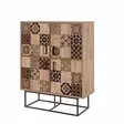 Monikäyttöinen Kaappi - Atlantic Pine Musta Ruskea - 100% Melamiinipinnoitettu - 93x115x36 cm - Metallijalat ja -kahvat - Kaapit ja lipastot - 8683743422371 - 1