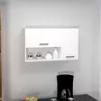 Monikäyttöinen Kaappi - Valkoinen, 100% Melamiinipinnoitettu, 90x52x24,8 cm, Useita Hyllyjä, Seinään Kiinnitettävä - Kaapit ja lipastot - 8681875796001 - 3