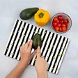 Monivärinen 100% Karkaistu Lasi Leikkuulauta 20x30 cm - Antibakteerinen, Helppo Puhdistaa, Liukumaton - Keittiötyövälineet - 8684283725441 - 2