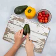 Monivärinen 100% Karkaistu Lasi Leikkuulauta 20x30 cm - Antibakteerinen, Helppo Puhdistaa, Liukumattomat Silikonijalat - Keittiötyövälineet - 8684283724901 - 2