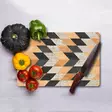 Monivärinen 100% Karkaistu Lasi Leikkuulauta 20x30 cm - Antibakteerinen, Helppo Puhdistaa, Liukumattomat Silikonijalat - Keittiötyövälineet - 8684283727841 - 3