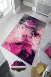 Monivärinen 180x280 cm Polyesterimatto - Antibakteerinen, Liukumaton, Konepestävä, 3D Digipainettu, 8 mm Nukka - Suuret ja keskikokoiset matot - 8682870591011 - 2