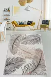 Monivärinen 200 x 290 cm Konepestävä Antibakteerinen Polyesterimatto - Luistamaton Pohja, 10 mm Kokonaispaksuus - Suuret ja keskikokoiset matot - 8682870876231 - 1