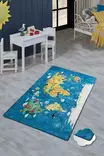 Monivärinen Antibakteerinen Matto 200x290 cm - 100% Polyesteri, Konepestävä, Liukumaton, 10 mm Nukka, 700 gr/m² - Suuret ja keskikokoiset matot - 8681875386011 - 2