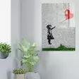 Monivärinen Banksy Koristeellinen Karkaistu Lasi Maalaus 30x45 cm - Taiteellinen Seinäkoriste Kestävyydellä - Taulut ja kehykset - 8683342792851 - 3