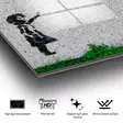 Monivärinen Banksy Koristeellinen Karkaistu Lasi Maalaus 30x45 cm - Taiteellinen Seinäkoriste Kestävyydellä - Taulut ja kehykset - 8683342792851 - 13