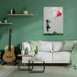Monivärinen Banksy Koristeellinen Karkaistu Lasi Maalaus 30x45 cm - Taiteellinen Seinäkoriste Kestävyydellä - Taulut ja kehykset - 8683342792851 - 6