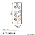 Monivärinen Käsintehty Koristeellinen Metalliseinäkoriste 32x90 cm - Yksilöllinen Taideteos Kodin Sisustukseen - Koristeet, koriste-esineet - 8683743679881 - 7