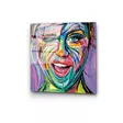 Monivärinen Koristeellinen Karkaistu Lasi Maalaus 50x50 cm - Kestävä ja Värikäs Sisustuselementti - Taulut ja kehykset - 8684282240891 - 1