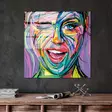 Monivärinen Koristeellinen Karkaistu Lasi Maalaus 50x50 cm - Kestävä ja Värikäs Sisustuselementti - Taulut ja kehykset - 8684282240891 - 2