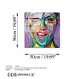 Monivärinen Koristeellinen Karkaistu Lasi Maalaus 50x50 cm - Kestävä ja Värikäs Sisustuselementti - Taulut ja kehykset - 8684282240891 - 7