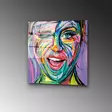 Monivärinen Koristeellinen Karkaistu Lasi Maalaus 50x50 cm - Kestävä ja Värikäs Sisustuselementti - Taulut ja kehykset - 8684282240891 - 5