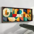 Monivärinen Koristeellinen Kehystetty MDF-maalaus - 40x120x3,5 cm - UV-painatus - 100% MDF ja Mäntykehys - Taulut ja kehykset - 8684283650811 - 3