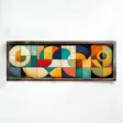 Monivärinen Koristeellinen Kehystetty MDF-maalaus - 40x120x3,5 cm - UV-painatus - 100% MDF ja Mäntykehys - Taulut ja kehykset - 8684283650811 - 1