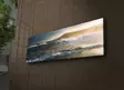 Monivärinen LED-valaistu Suede Canvas Taulu 30x90 cm - Puukehys 3 cm - Paristokäyttöinen - Taulut ja kehykset - 8681181425541 - 2