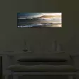 Monivärinen LED-valaistu Suede Canvas Taulu 30x90 cm - Puukehys 3 cm - Paristokäyttöinen - Taulut ja kehykset - 8681181425541 - 4