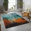 Monivärinen Matto 160x230 cm - 100% Polyesteri, Antibakteerinen, Konepestävä, Liukumaton, 3D Digitaalipainatus - Suuret ja keskikokoiset matot - 8681875631951 - 2