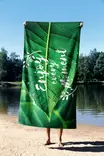 Monivärinen Rantapyyhe 70x130 cm - Pehmeä ja Imukykyinen Polyesteri/Polyamidi Mikrokuitukangas - Kylpyhuoneen Ylellisyys - Pyyhkeet ja kylpytakit - 8684282665601 - 3