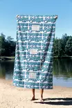 Monivärinen Rantapyyhe 90x150 cm - Ylellinen Mukavuus ja Kestävä Mikrokuitukangas 70% Polyesteri / 30% Polyamidi - Pyyhkeet ja kylpytakit - 8684282666431 - 4