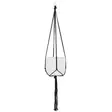 Naruamppeli musta 105 cm - Kukka-amppelit ja maljakot - 6410416325491 - 1