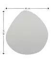Peili, musta, 60 cm x 60 cm x 2,2 cm, ekologinen, seinäkiinnitys - Peilit - 8683743822621 - 8