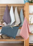 Pesupyyhesetti (6 kpl), tummansininen ruskea puuteri vihreä beige, 40 x 60 cm, pehmeä, kestävä, ylellinen - Pyyhkeet ja kylpytakit - 8682870729261 - 2
