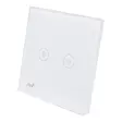 PNI SafeHome DIM202 2X700W Dual Touch -kytkin ja himmennin, jännitteinen johto, ei nollaa, lasi - Kytkimet - 5949066530081 - 2